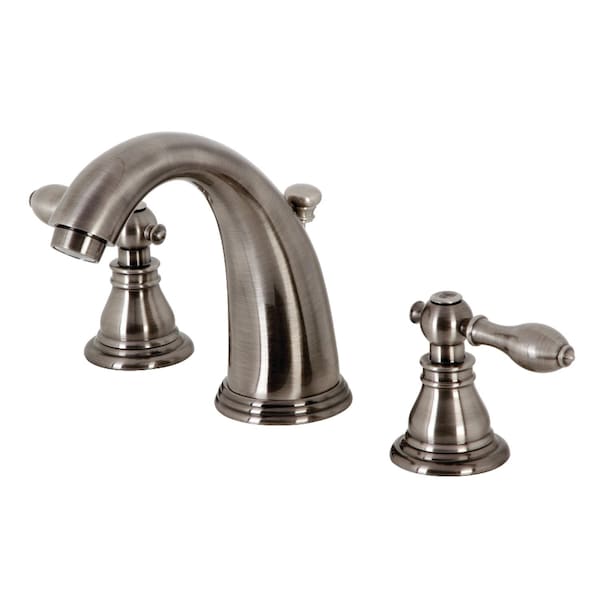 American Classic Widespread Bathroom Faucet W/ Retail Pop-Up, Black SS